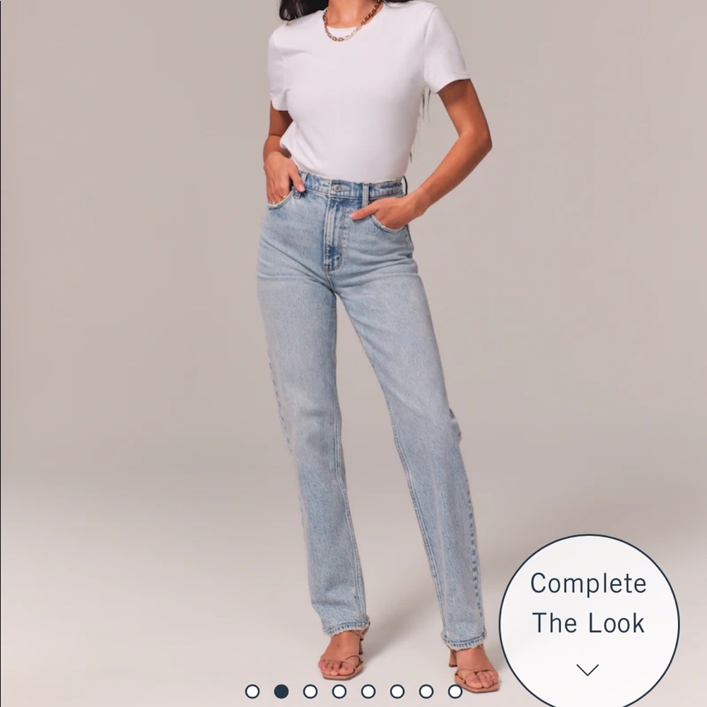 Abercrombie & Fitch ultra high rise 90’s straight